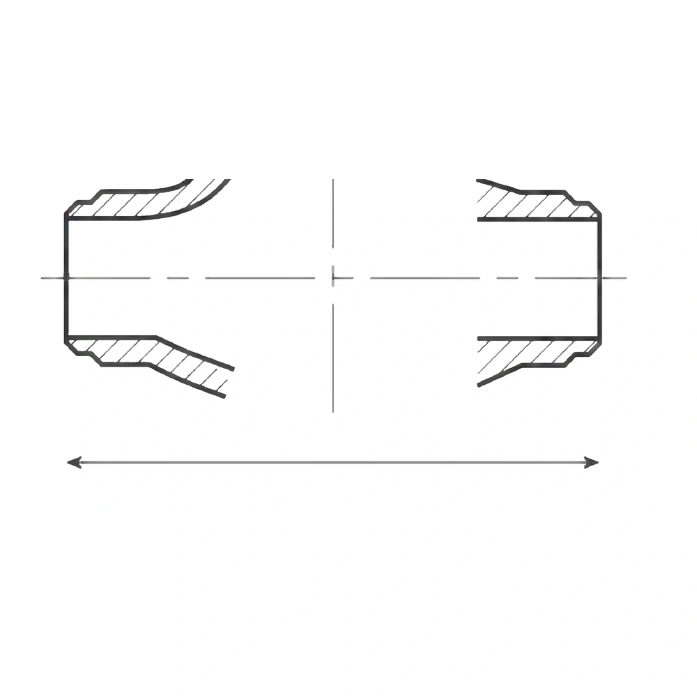 Check valve with butt-welding ends