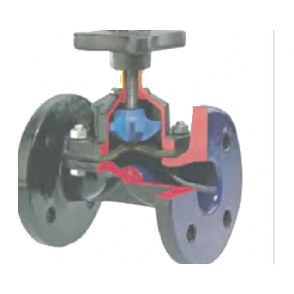 Metal-body diaphragm valve, weir and straight-through types